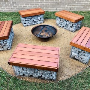 Modern outdoor fire pit