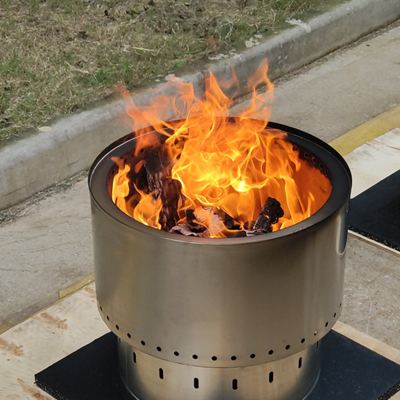 Inferno Smokeless Fire Pit + FREE Cooking Grill & Carry bag