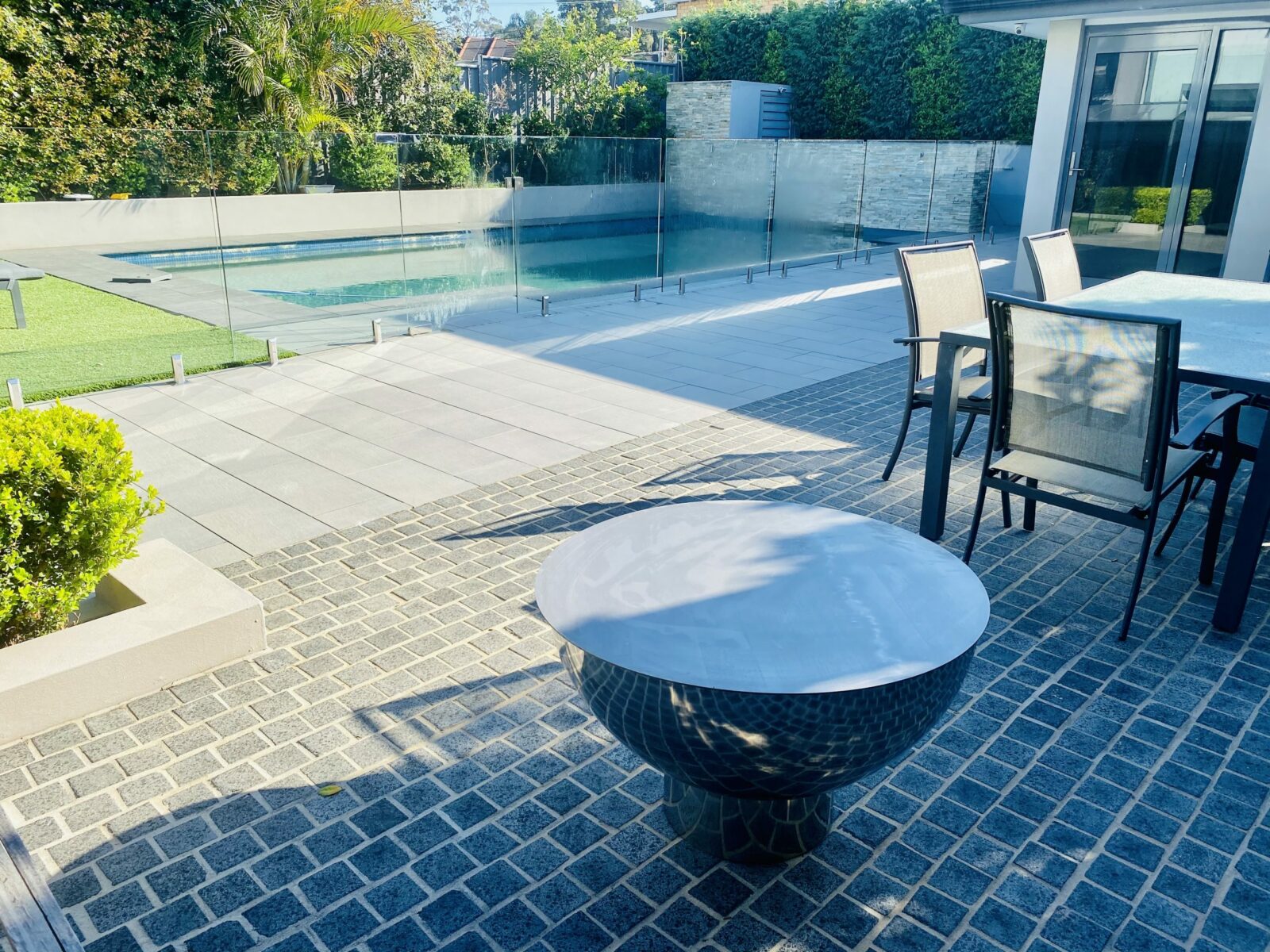 Sleek Stainless Steel Fire Pits