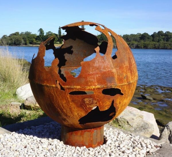Modern Touch Globe Fire Pits